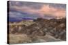 Sunset Storm at Zabriskie Point-Vincent James-Stretched Canvas