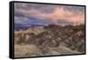 Sunset Storm at Zabriskie Point-Vincent James-Framed Stretched Canvas