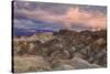 Sunset Storm at Zabriskie Point-Vincent James-Stretched Canvas