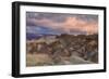 Sunset Storm at Zabriskie Point-Vincent James-Framed Photographic Print