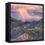 Sunset Storm Design, Death Valley (Square)-Vincent James-Framed Stretched Canvas