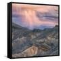 Sunset Storm Design, Death Valley (Square)-Vincent James-Framed Stretched Canvas