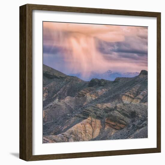 Sunset Storm Design, Death Valley (Square)-Vincent James-Framed Photographic Print