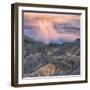 Sunset Storm Design, Death Valley (Square)-Vincent James-Framed Photographic Print