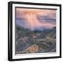 Sunset Storm Design, Death Valley (Square)-Vincent James-Framed Photographic Print