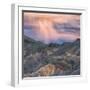 Sunset Storm Design, Death Valley (Square)-Vincent James-Framed Photographic Print