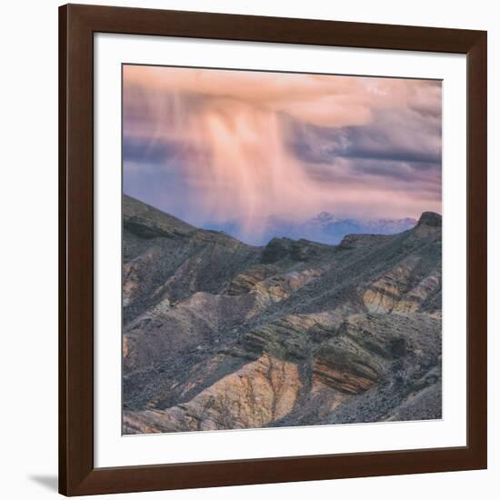 Sunset Storm Design, Death Valley (Square)-Vincent James-Framed Photographic Print