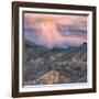 Sunset Storm Design, Death Valley (Square)-Vincent James-Framed Photographic Print
