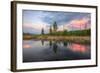 Sunset Stream, Gibbon River, Yellowstone-Vincent James-Framed Photographic Print