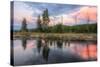 Sunset Stream Scene, Gibbon River, Yellowstone-Vincent James-Stretched Canvas