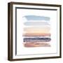 Sunset Stripes I-Laura Marshall-Framed Art Print