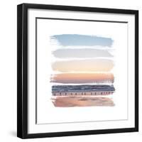 Sunset Stripes I-Laura Marshall-Framed Art Print