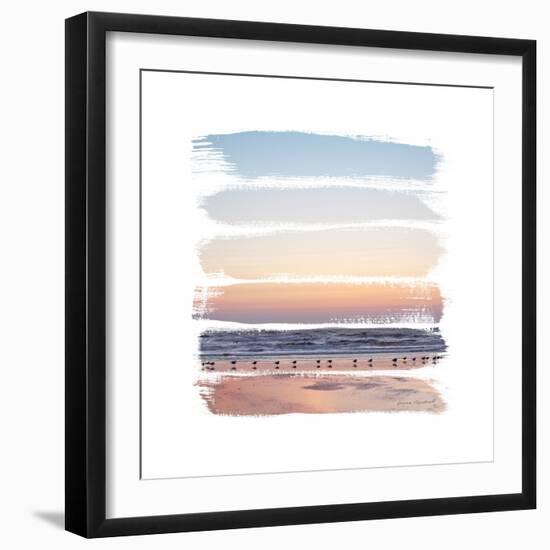 Sunset Stripes I-Laura Marshall-Framed Art Print