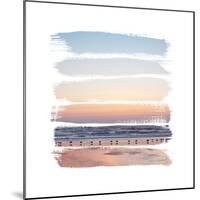 Sunset Stripes I-Laura Marshall-Mounted Art Print