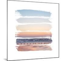 Sunset Stripes I-Laura Marshall-Mounted Art Print