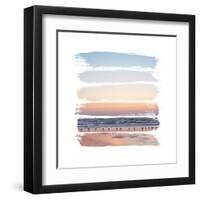 Sunset Stripes I-Laura Marshall-Framed Art Print