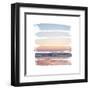 Sunset Stripes I-Laura Marshall-Framed Art Print