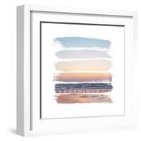 Sunset Stripes I-Laura Marshall-Framed Art Print