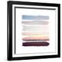 Sunset Stripes III-Laura Marshall-Framed Art Print