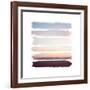 Sunset Stripes III-Laura Marshall-Framed Art Print