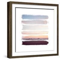 Sunset Stripes III-Laura Marshall-Framed Art Print