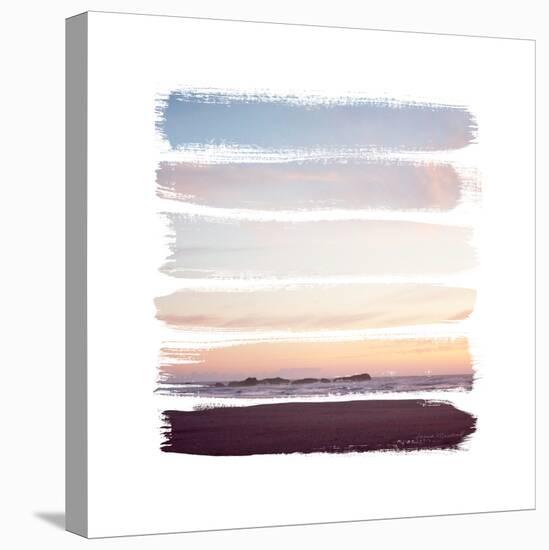 Sunset Stripes III-Laura Marshall-Stretched Canvas