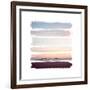 Sunset Stripes III-Laura Marshall-Framed Art Print