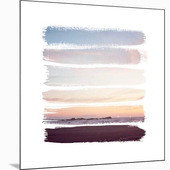 Sunset Stripes III-Laura Marshall-Mounted Art Print