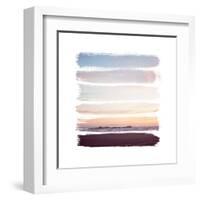 Sunset Stripes III-Laura Marshall-Framed Art Print