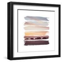 Sunset Stripes IV-Laura Marshall-Framed Art Print