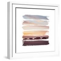 Sunset Stripes IV-Laura Marshall-Framed Art Print