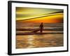 Sunset Surfer-Josh Adamski-Framed Photographic Print