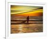 Sunset Surfer-Josh Adamski-Framed Photographic Print