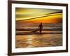 Sunset Surfer-Josh Adamski-Framed Photographic Print