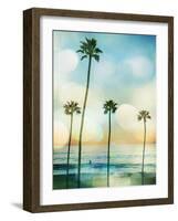 Sunset Surfer-Devon Davis-Framed Art Print