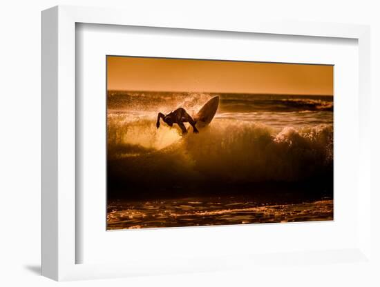 Sunset surfing-Sandi Bertoncelj-Framed Photographic Print