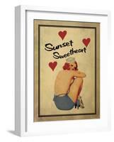 Sunset Sweetheart-Jason Giacopelli-Framed Art Print