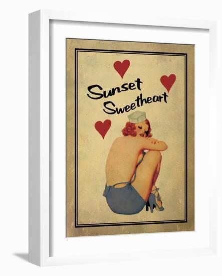 Sunset Sweetheart-Jason Giacopelli-Framed Art Print