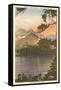 Sunset, Swiftcurrent Lake, Glacier Park, Montana-null-Framed Stretched Canvas
