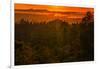 Sunset Temple, Red Skies and Burn Over San Francisco from Oakland Hills-Vincent James-Framed Photographic Print