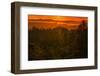 Sunset Temple, Red Skies and Burn Over San Francisco from Oakland Hills-Vincent James-Framed Photographic Print