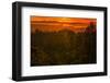 Sunset Temple, Red Skies and Burn Over San Francisco from Oakland Hills-Vincent James-Framed Photographic Print