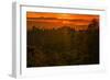Sunset Temple, Red Skies and Burn Over San Francisco from Oakland Hills-Vincent James-Framed Photographic Print
