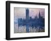 Sunset,The Houses of Parliament-Claude Monet-Framed Giclee Print