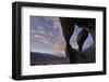 Sunset Through Cyclops' Skull Arch, Alabama Hills, Inyo National Forest-James Hager-Framed Photographic Print