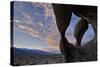 Sunset Through Cyclops' Skull Arch, Alabama Hills, Inyo National Forest-James Hager-Stretched Canvas