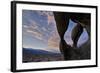 Sunset Through Cyclops' Skull Arch, Alabama Hills, Inyo National Forest-James Hager-Framed Photographic Print