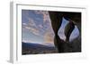 Sunset Through Cyclops' Skull Arch, Alabama Hills, Inyo National Forest-James Hager-Framed Photographic Print