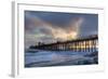 Sunset Through Oceanside Pier-Chris Moyer-Framed Photographic Print