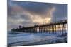 Sunset Through Oceanside Pier-Chris Moyer-Mounted Photographic Print